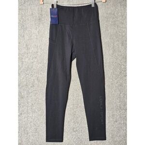 NWT Lohla Sport The golf Fitness Pull On Pants Womens Size Small Black High Rise